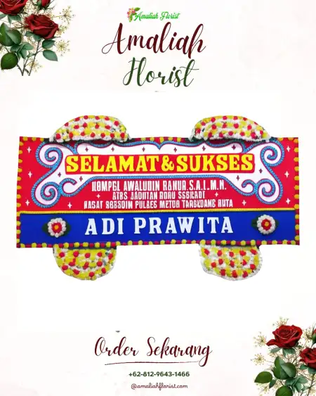 Papan Bunga Ucapan Selamat Balonggemek